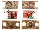 France - Frankreich Lot de 3 X 100 Francs -