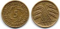 Allemagne - Deutschland - Germany 5 Rentenpfennig 1923 D TTB