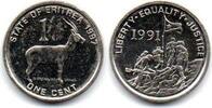 Erythr&eacute;e - Eritrea 1 Cent 1997 AU 1,00 EUR  + 2,02 EUR frais d'envoi