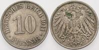Kleinmünzen-Kaiserreich 10 Pfennig Grosser Adler -