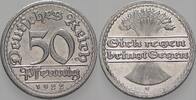 Kleinmünzen - Weimarer Republik 50 Pfennig Ersatz- und Inflationsmünzen -