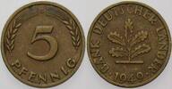 Kleinmünzen 5 Pfennig BANK DEUTSCHER LÄNDER -