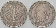 2 Mark Kursmünzen 2 Deutsche Mark Konrad Adenauer -