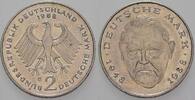 2 Mark Kursmünzen 2 Deutsche Mark Ludwig Erhard -
