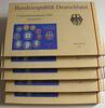 Kursmünzensätze 5 x 1 Pfennig - 5 Deutsche Mark, 12,68 DM Bundesrepublik Deutschland -