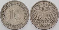 Kleinmünzen-Kaiserreich 10 Pfennig Grosser Adler -
