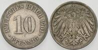 Kleinmünzen-Kaiserreich 10 Pfennig Grosser Adler -