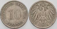 Kleinmünzen-Kaiserreich 10 Pfennig Grosser Adler -
