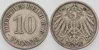 Kleinmünzen-Kaiserreich 10 Pfennig Grosser Adler -