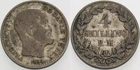 Dänemark 4 Skilling Rigsmont Frederik VII. 1848-1863. -