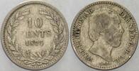 Niederlande-Königreich 10 Cent Willem III., 1849-1890. -