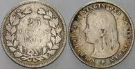 Niederlande-Königreich 25 Cent Wilhelmina I. 1890-1948. -