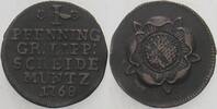 Lippe-Detmold, Pfennig Simon August, 1734-1782. -