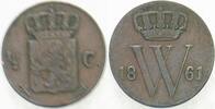 Niederlande-Königreich 1/2 Cent Willem III., 1849-1890. -