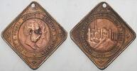 Sachsen-Albertinische Linie Bronzemedaille, Klippenform Albert 1873-1902. -