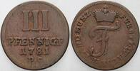 Waldeck 3 Pfennig Friedrich 1763-1812. -