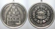 Herford, Stadt Große Zinnguss-Medaille RATHAUS DER NEUSTADT VON HERFORD -