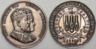 Großbritannien versilberte Bronzemedaille Edward VII. 1901-1910. -