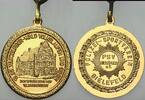 Bielefelder Medaillen Medaille vergoldet 13. INT. TEUTOBURGER WALD VOLKSLAUFEN -