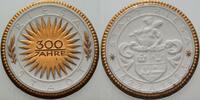 Sachsen Porzellanmedaille - weiss,, zum Teil vergoldet AUF 300 JAHRE STADT RIESA -