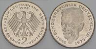 2 Mark Kursmünzen 2 Deutsche Mark Kurt Schumacher -