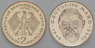 2 Mark Kursmünzen 2 Deutsche Mark Ludwig Erhard -