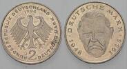 2 Mark Kursmünzen 2 Deutsche Mark Ludwig Erhard -