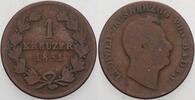 Baden 1 Kreuzer Leopold 1830-1852. -