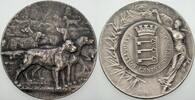 Tiere versilberte Bronzemedaille JAGDHUNDE -