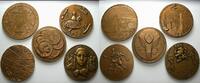 Frankreich Lot von 5 Bronzemedaille Fünfte Republik seit 1958. -