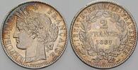 Frankreich 2 Francs Dritte Republik 1870-1940. -