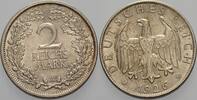 Kleinmünzen - Weimarer Republik 2 Reichsmark Weimarer Republik -