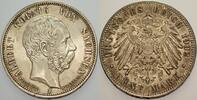 Sachsen 5 Mark Albert 1873-1902. -