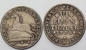 Braunschweig-Wolfenbüttel 1/6 Reichstaler Karl I. 1735-1780. -