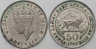 Ost Afrika 50 Cents George VI -