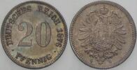 Kleinmünzen-Kaiserreich 20 Pfennig Kleiner Adler -