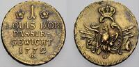 Brandenburg-Preußen Passiergewicht zu 1 Louis d'or Goldmünzengewichte 1750-1918 -