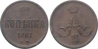 Russland Kopeke 1861 EM Alexander II. 1855-1881. Sehr sch&ouml;n 35,00 EUR  + 9,50 EUR frais d'envoi