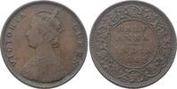 Indien-Britisch 1/2 Anna 1862 Empire 1765-1947. Fast sehr sch&ouml;n 35,00 EUR  + 9,50 EUR frais d'envoi