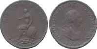 Gro&szlig;britannien Farthing 1799 George III. 1760-1820. Kl. Rdf., fast sehr ... 10,00 EUR  + 6,50 EUR frais d'envoi