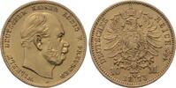 Preu&szlig;en 10 Mark 1873 A Wilhelm I. 1861-1888. Vorz&uuml;glich 575,00 EUR  + 10,00 EUR frais d'envoi