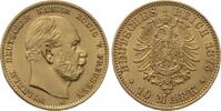 Preu&szlig;en 10 Mark 1875 A Wilhelm I. 1861-1888. Vorz&uuml;glich 600,00 EUR  + 10,00 EUR frais d'envoi