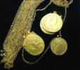 Haus Habsburg 20 x Taler vergoldet mit Silberkette vergoldet Maria Theresia 1740-1780 -