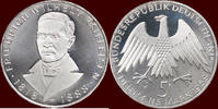  5 Mark 1968 J GERMANY - BRD -  1968J, Hamburg &ldquo;Raiffeisen&rdquo; proof 23,00 EUR  + 9,50 EUR frais d'envoi