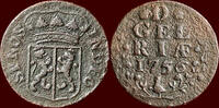 Gelderland Duit NOORDELIJKE NEDERLANDEN (NETHERLANDS) - REPUBLIEK, 158-1795 - GELDERLAND - 1756, Harderwijk -