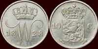 M&uuml;nzen 10 Cents 1828 NEDERLAND (NETHERLANDS, KINGDOM) - WILLEM I, 1815-1... 60,00 EUR  + 9,50 EUR frais d'envoi