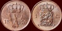Koninkrijk der Nederlanden 1 Cent 1876 NEDERLAND (NETHERLANDS, KINGDOM) ... 42,00 EUR  + 9,50 EUR frais d'envoi