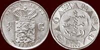  ¼ Gulden 1854 NEDERLAND (NETHERLANDS, KINGDOM) - NEDERLANDS OOST-INDIË ... 100,00 EUR prix TTC + 9,50 EUR frais d'envoi