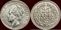 Koninkrijk der Nederlanden 25 Cents 1939 NEDERLAND (NETHERLANDS, KINGDOM... 11,00 EUR  + 9,50 EUR frais d'envoi