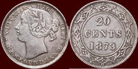 20 Cents CANADA - NEWFOUNDLAND - VICTORIA, 1837-1901 - -